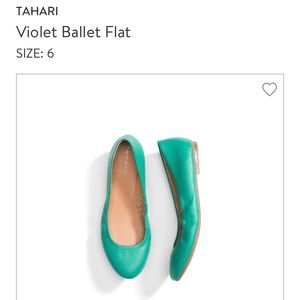 Teal Ballet Flats